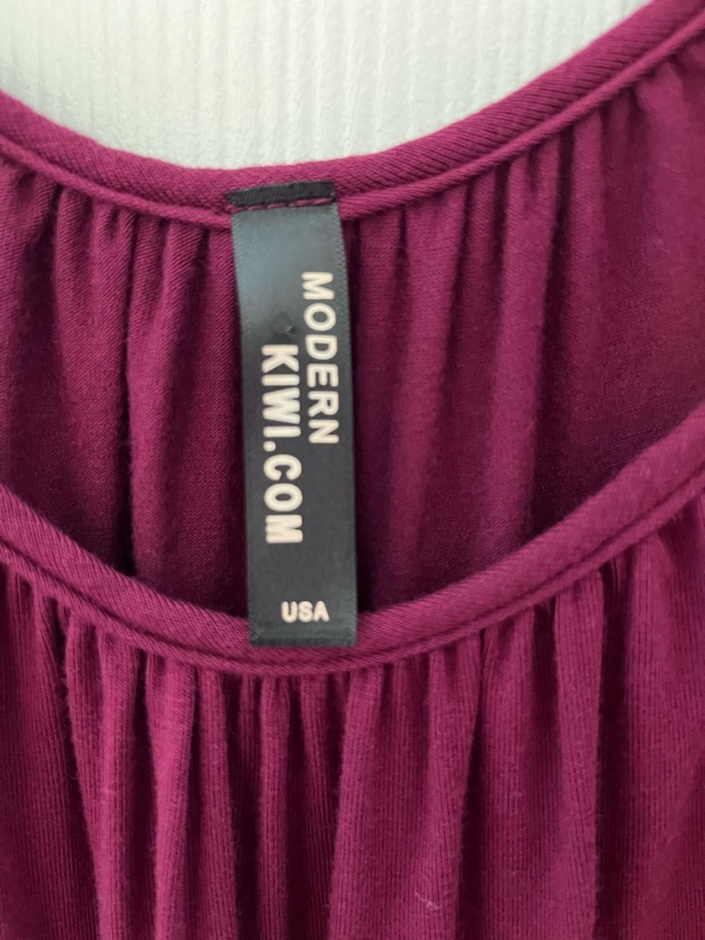 Modern Kiwi Plus Cold-Shoulder Spaghetti Strap Blouse in Burgundy - Picture 3 of 4